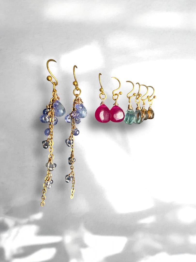 【天然石】タンザナイト✴︎チャーム4点セット⭐︎NO.336