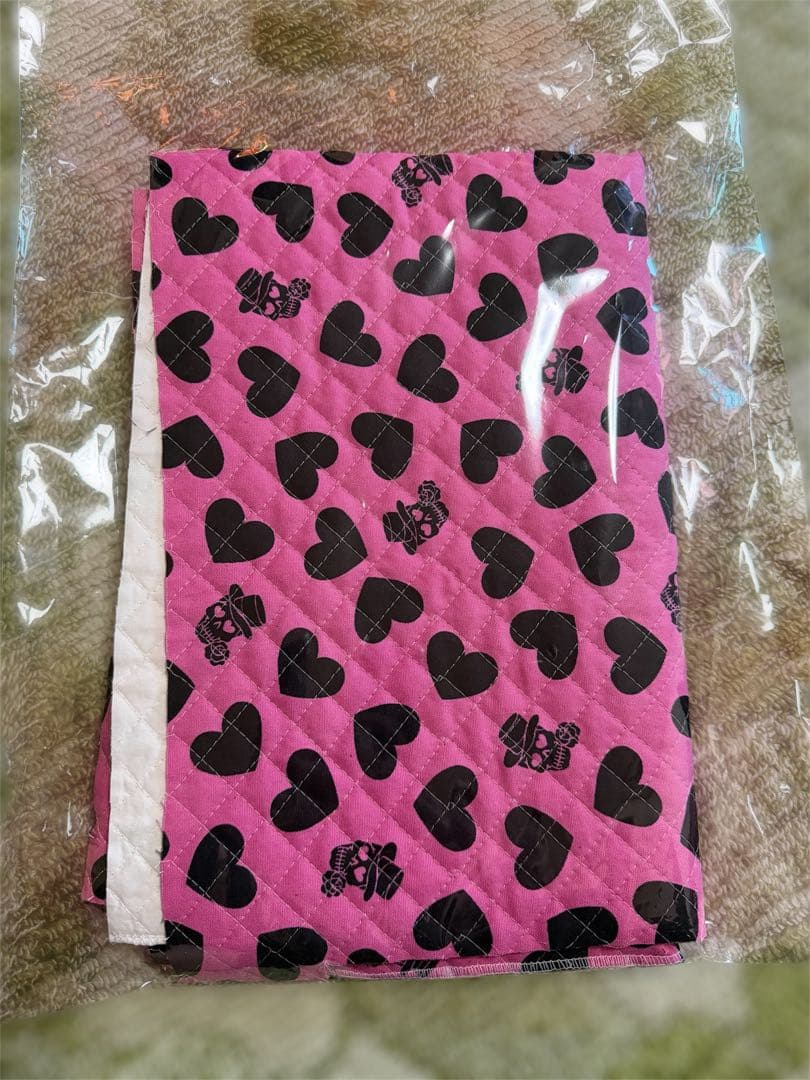 値下げ可能。ハート柄キルティングナップサック、上履き袋、余り生地