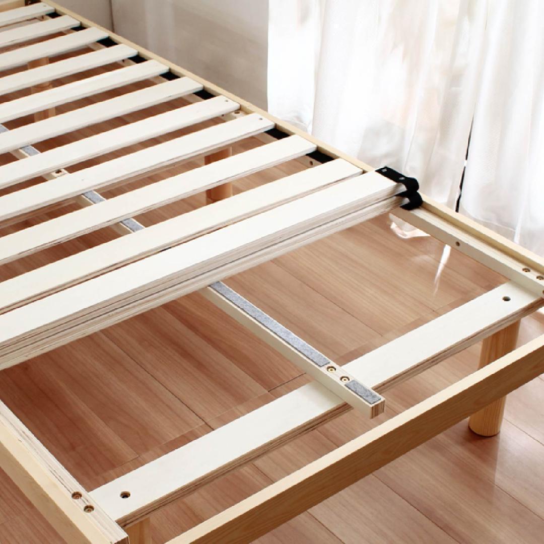 シングル　スノコベッド　高さ３段階　天然木　合格パイン材　新品送料込