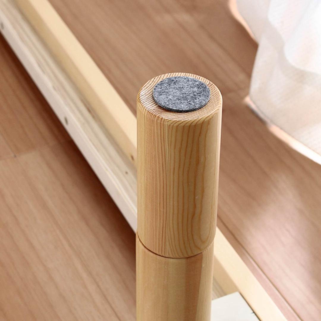 シングル　スノコベッド　高さ３段階　天然木　合格パイン材　新品送料込