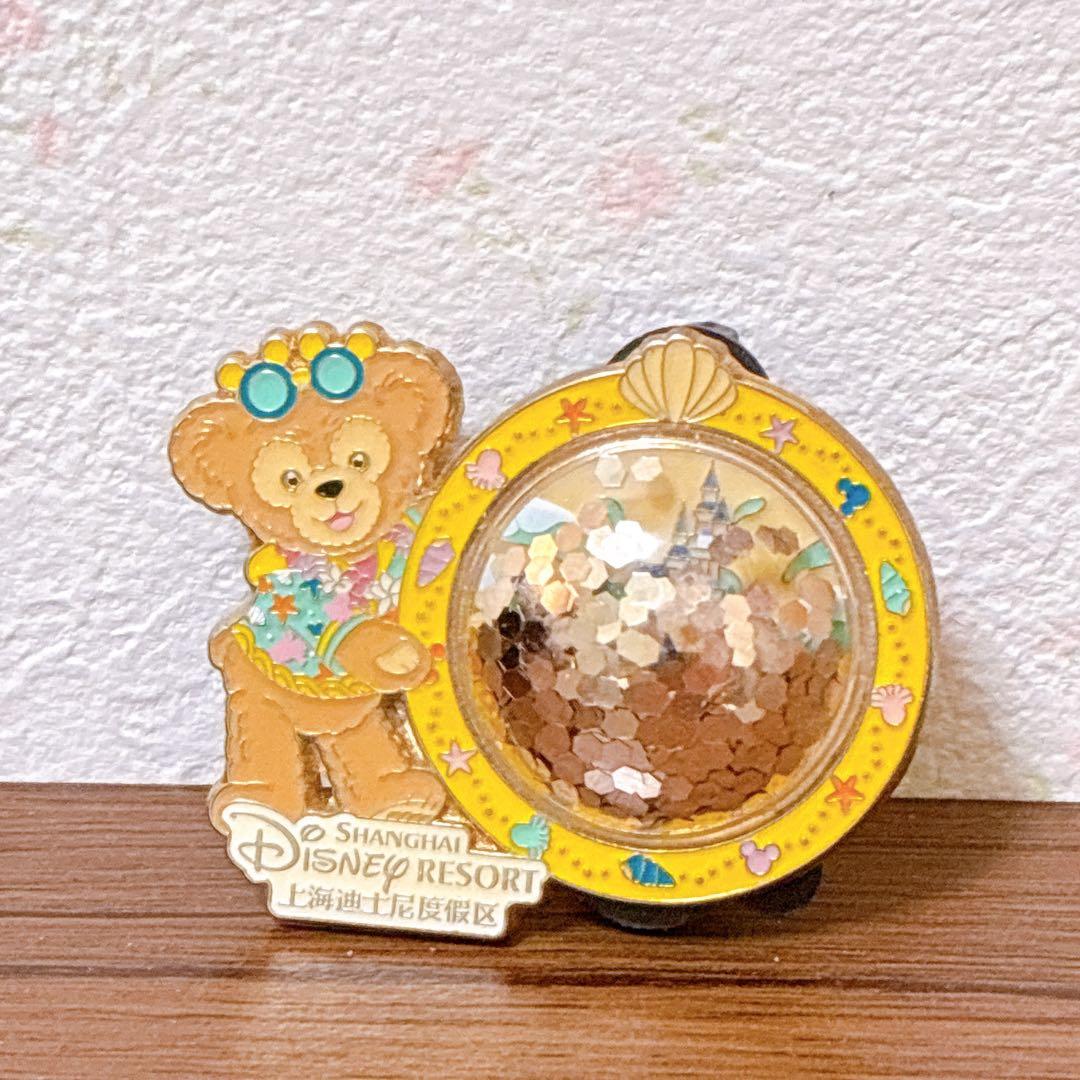【世界800個限定】上海ディズニー ダッフィー ピンバッジ シェイカー 海外