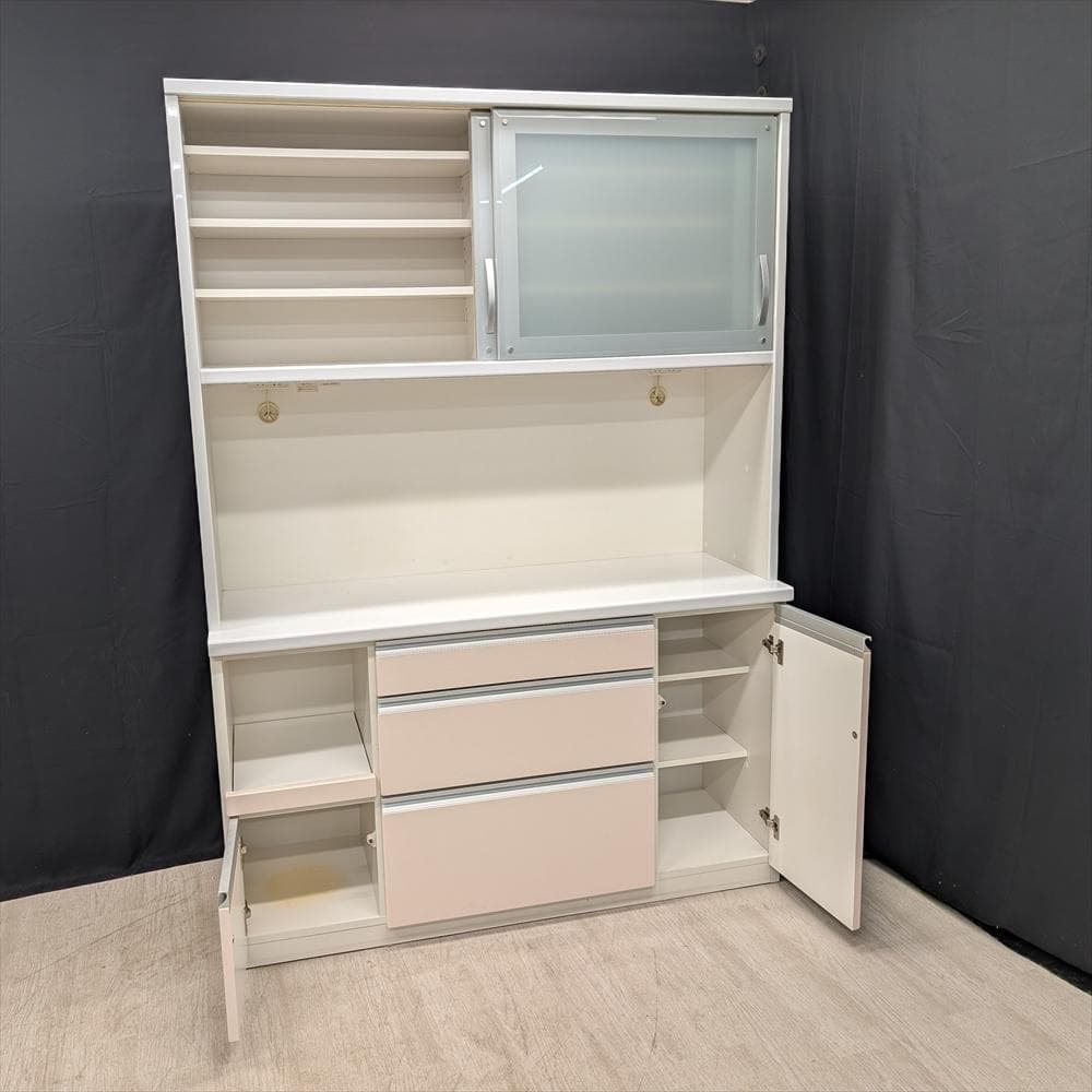 松田家具　レンジボード　キッチンボード　レンジ台　食器棚　ソフトクローズ　モイス