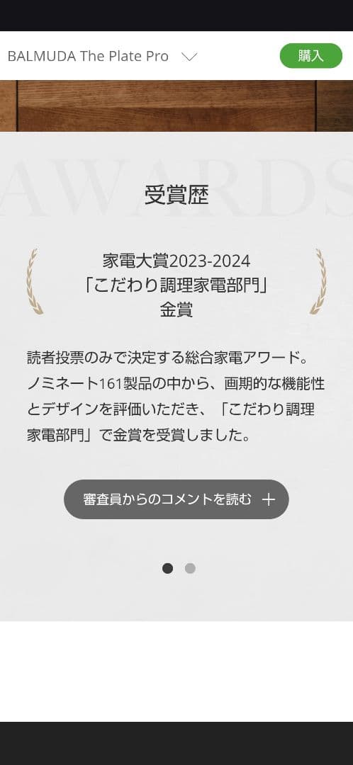 BALMUDA The Plate Pro ホットプレート　☆新品未開封品☆