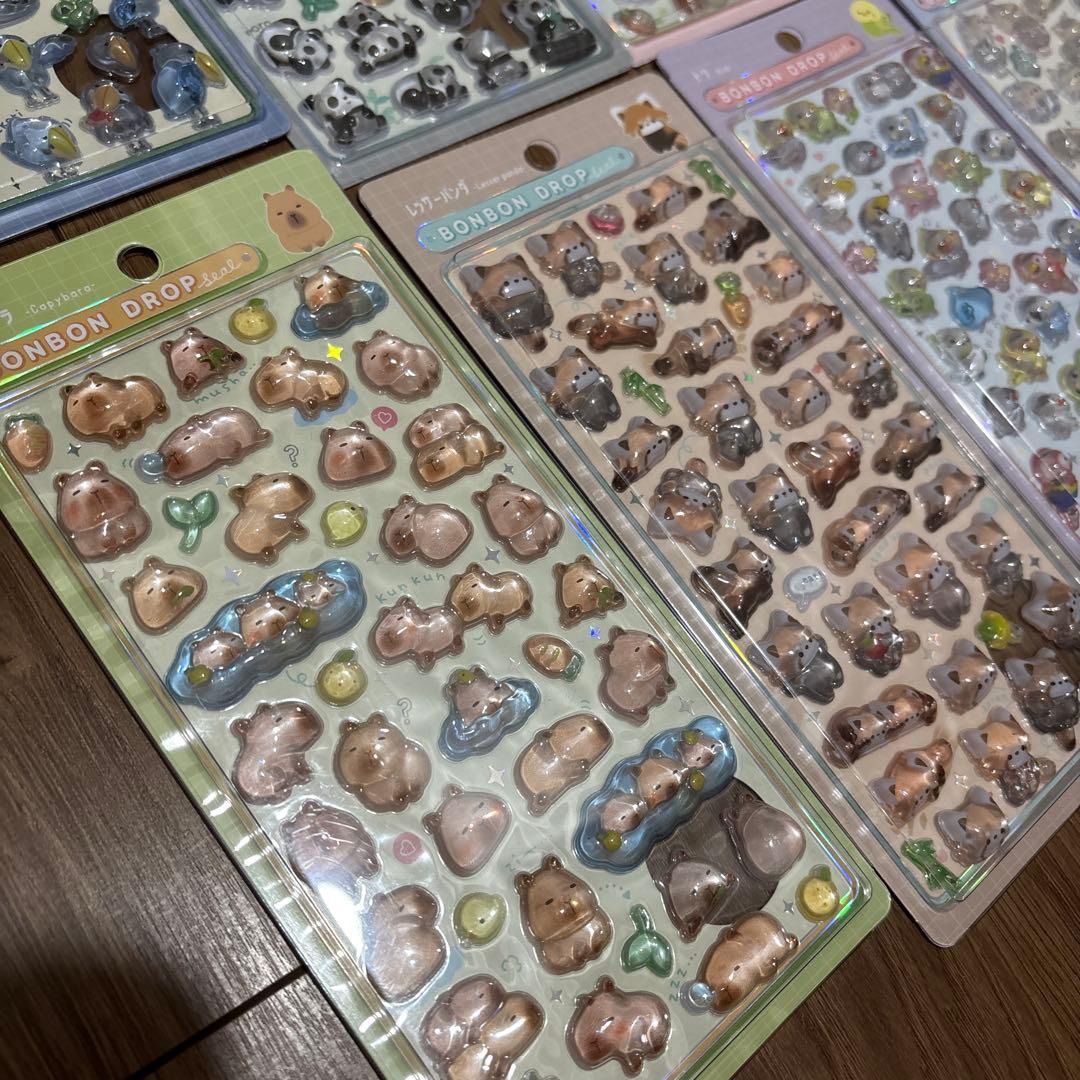 ボンボンドロップシール　アニマルシリーズ　コンプリートセット