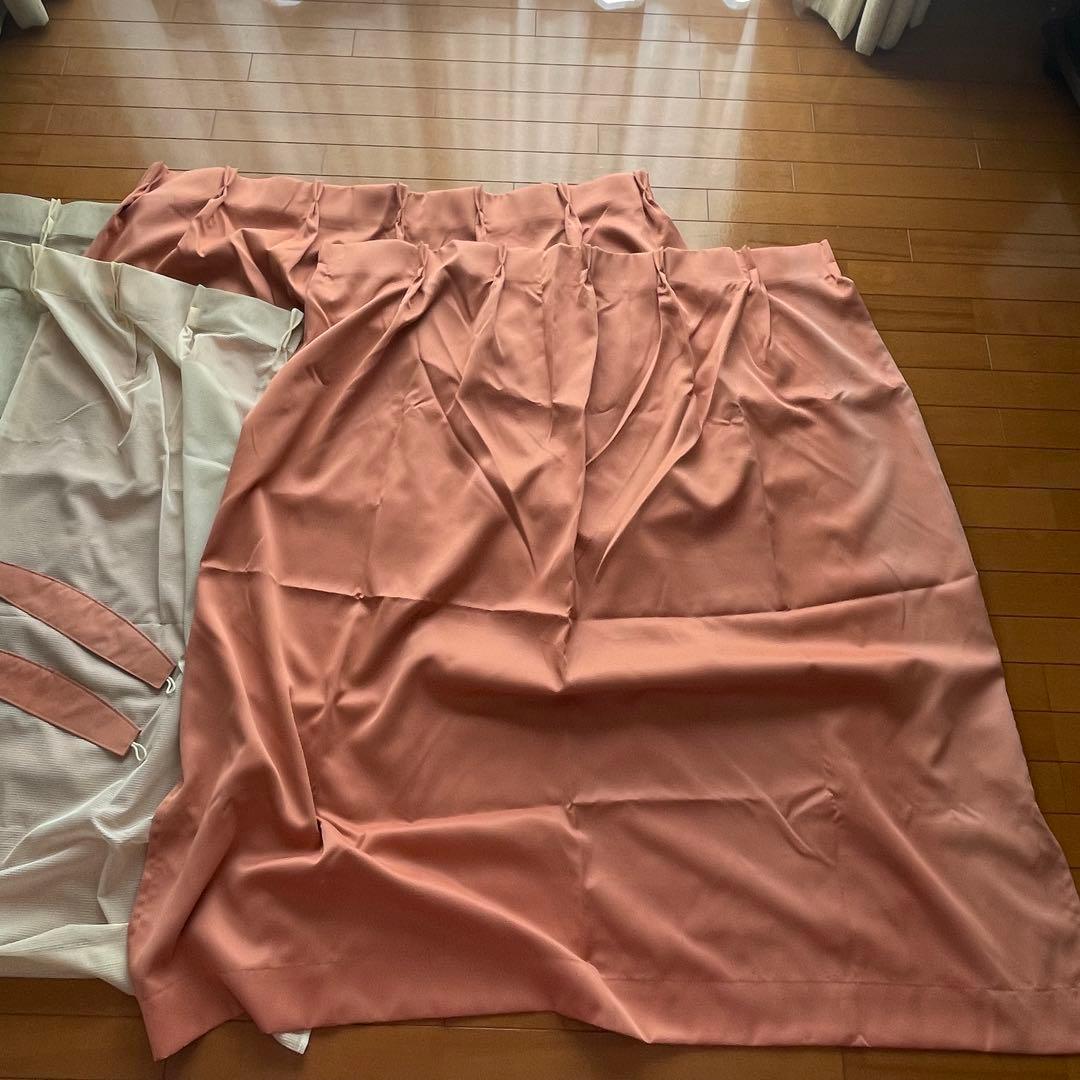 カーテン レースカーテン 2枚セット