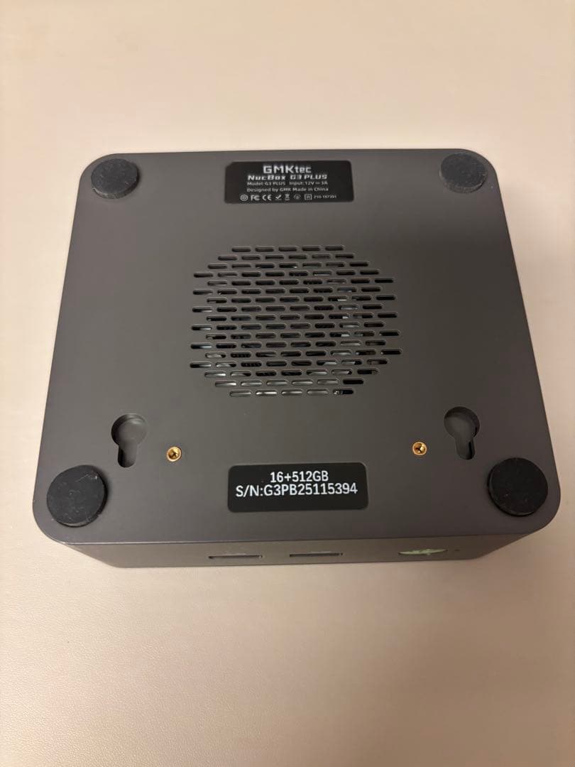 GMKtec G3 Plus（SSDフォーマット済）