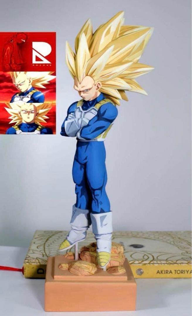 リペイント　二次元彩色　ガレージキット　ドラゴンボール　超サイヤ人3ベジータ