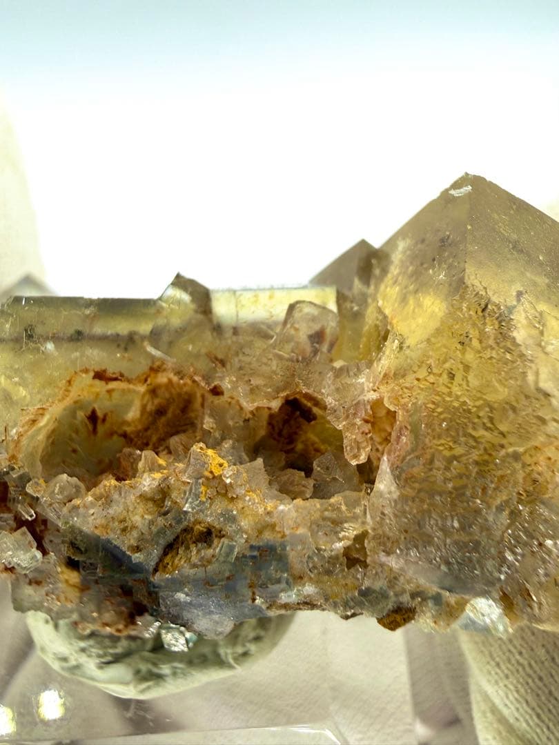 イエロー　フローライト　原石　鉱物　標本　天然石　石　北京産