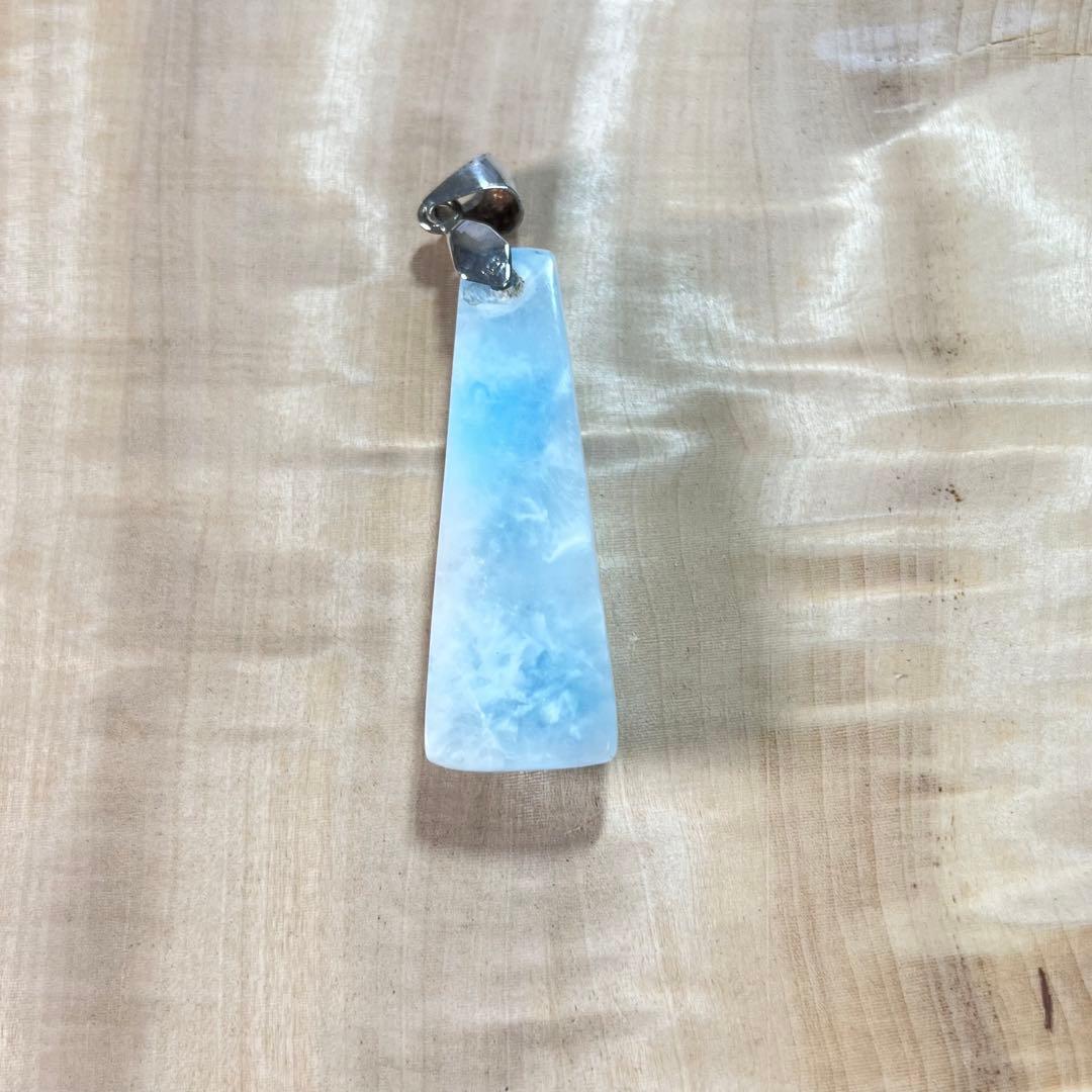 透け感綺麗　高品質　ラリマー　ペンダントトップ