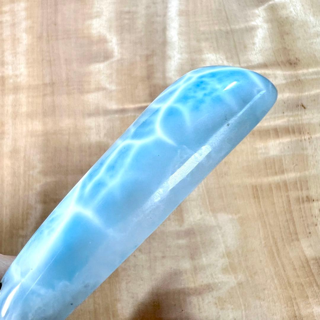 透け感綺麗　高品質　ラリマー　ペンダントトップ