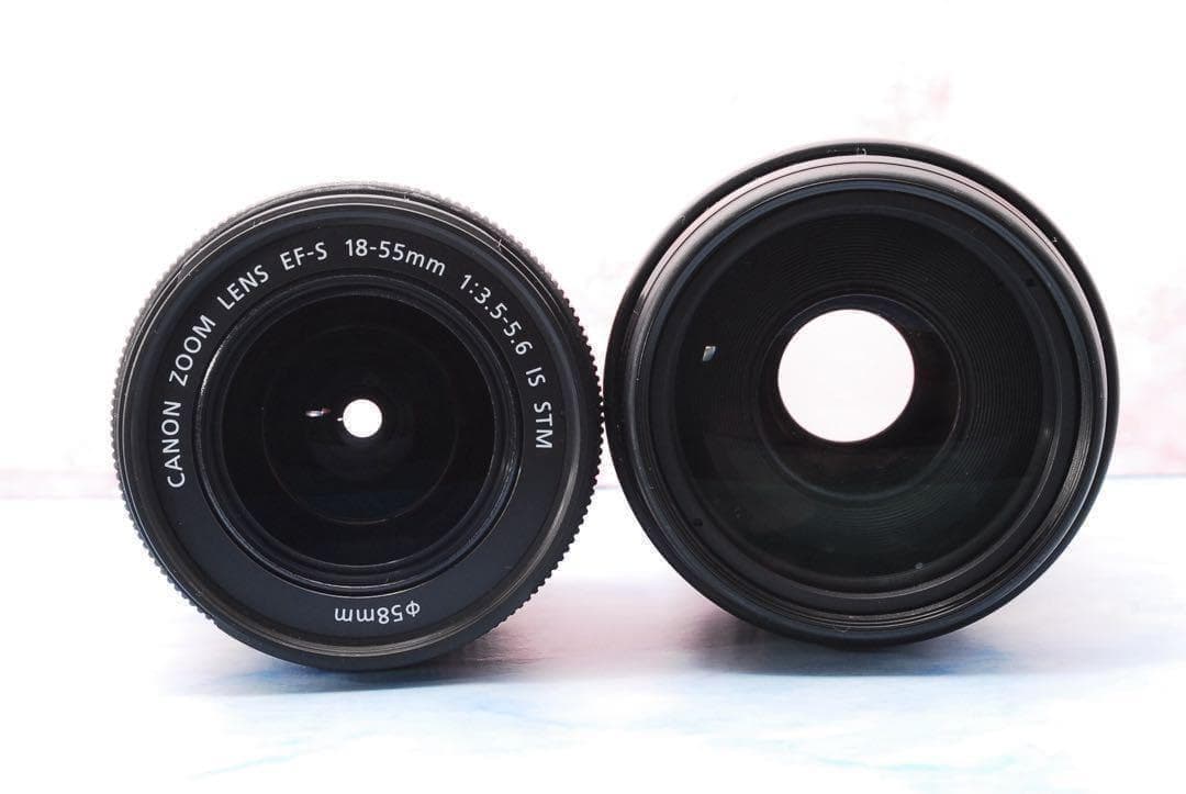 Wi-Fi☆Canon EOS 8000D☆Wレンズ☆一眼レフカメラ☆入学式