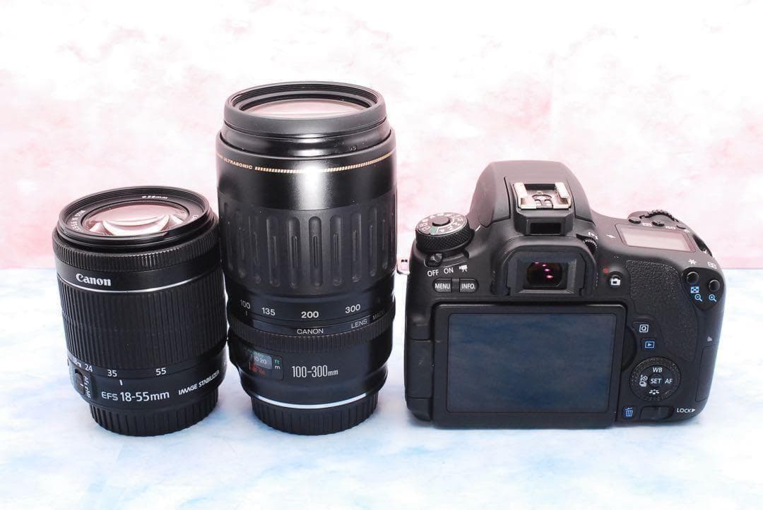 Wi-Fi☆Canon EOS 8000D☆Wレンズ☆一眼レフカメラ☆入学式