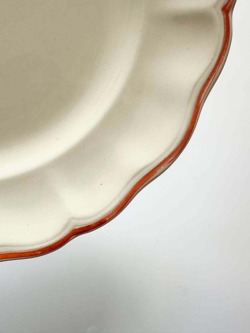 花リム　luneville リュネヴィル　フランス　アンティーク　プレート　皿