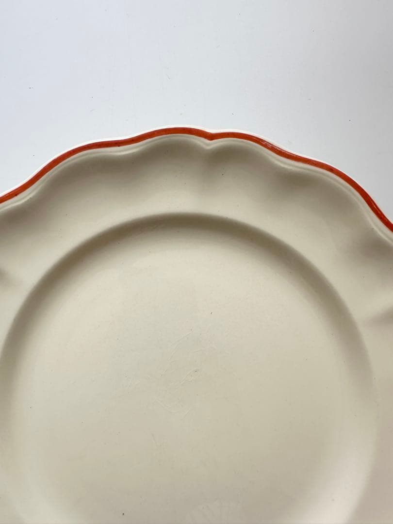 花リム　luneville リュネヴィル　フランス　アンティーク　プレート　皿