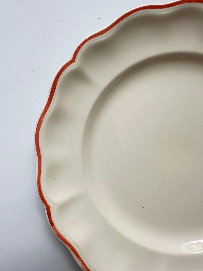 花リム　luneville リュネヴィル　フランス　アンティーク　プレート　皿