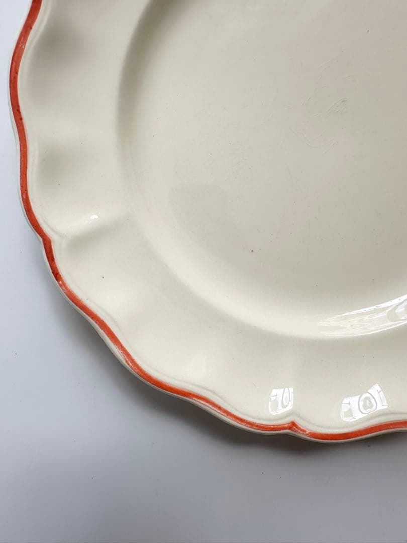 花リム　luneville リュネヴィル　フランス　アンティーク　プレート　皿