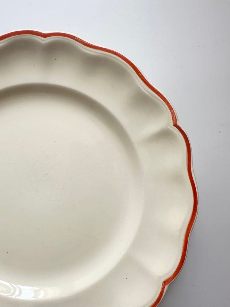 花リム　luneville リュネヴィル　フランス　アンティーク　プレート　皿