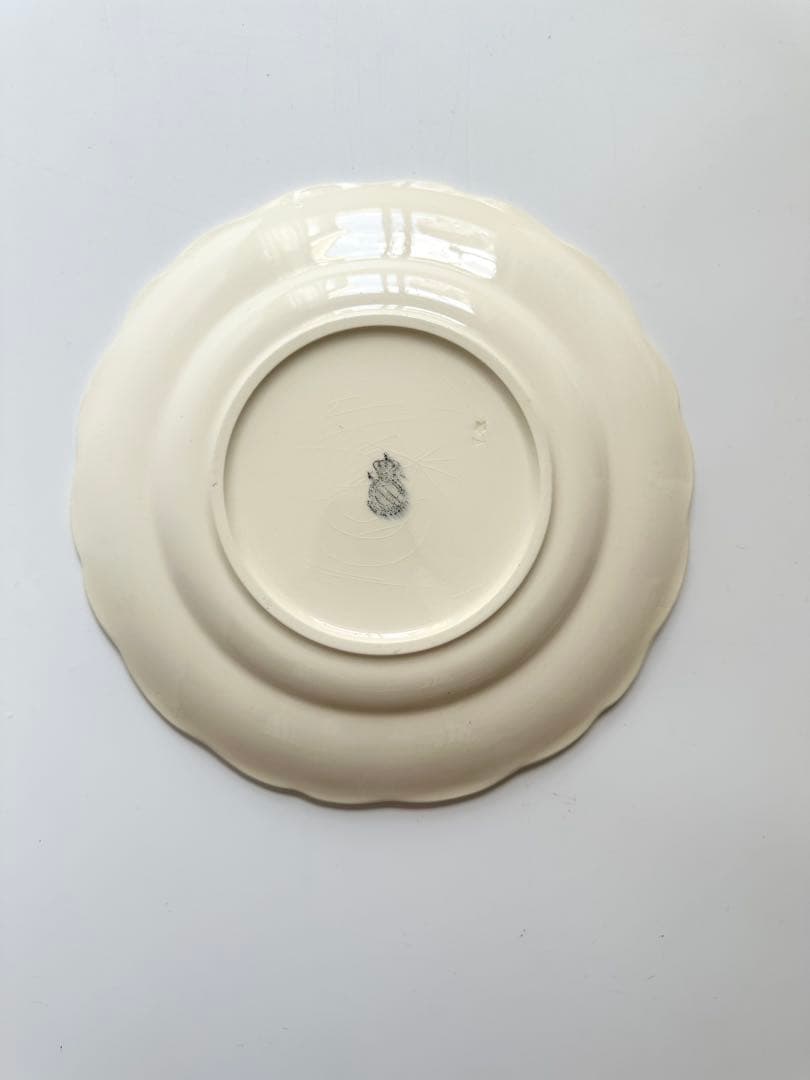 花リム　luneville リュネヴィル　フランス　アンティーク　プレート　皿