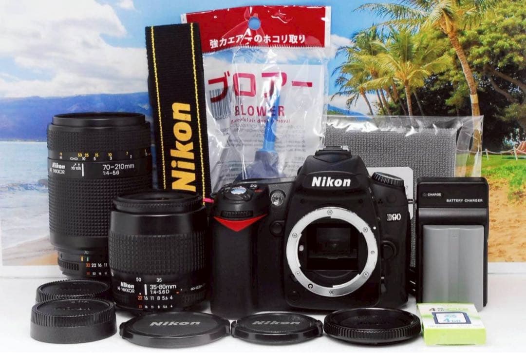 ショット数434回✨Nikon D90 ダブルレンズ　一眼レフカメラ　動画撮影