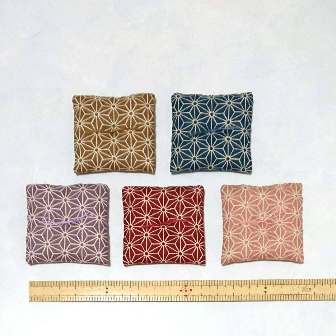 ミニ座布団 置物用 麻の葉(小) ハンドメイド ミニチュア