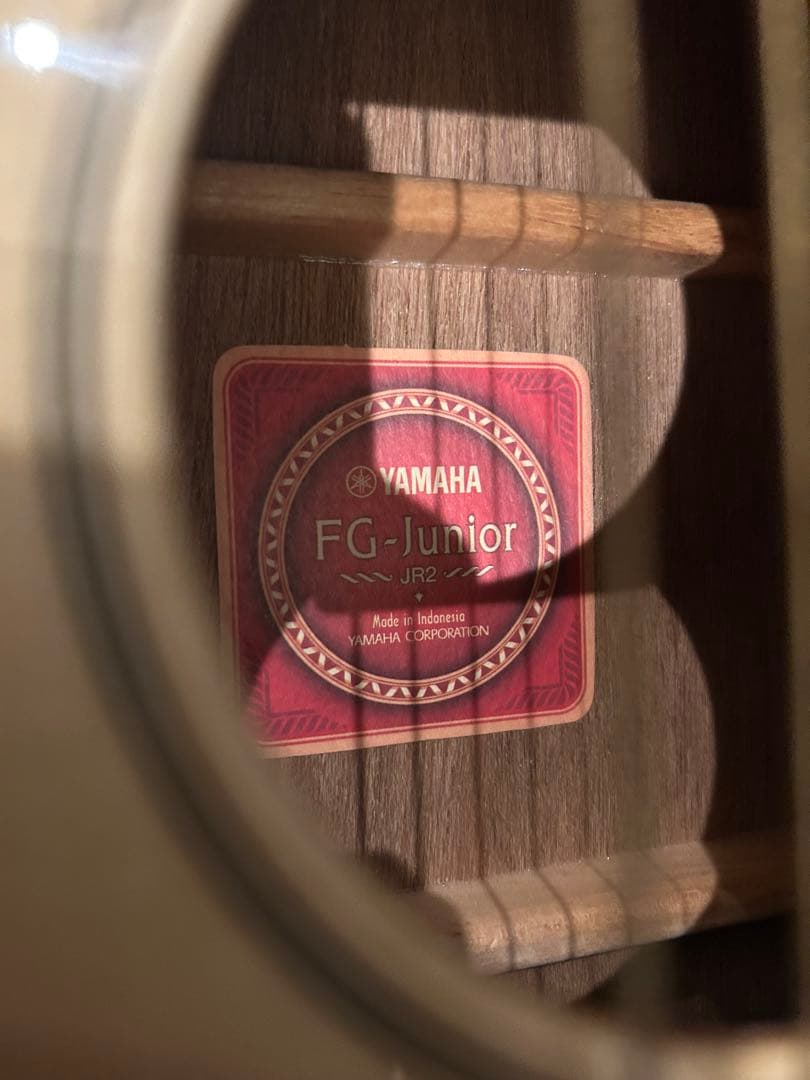 YAMAHA FG-Junior JR2 ケース、弦、説明書付き　美品
