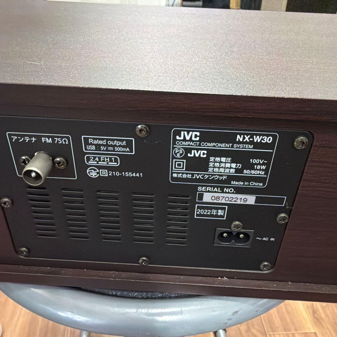 美品JVC ケンウッド NX-W30 ミニコンポ 2022年製 ジャンク