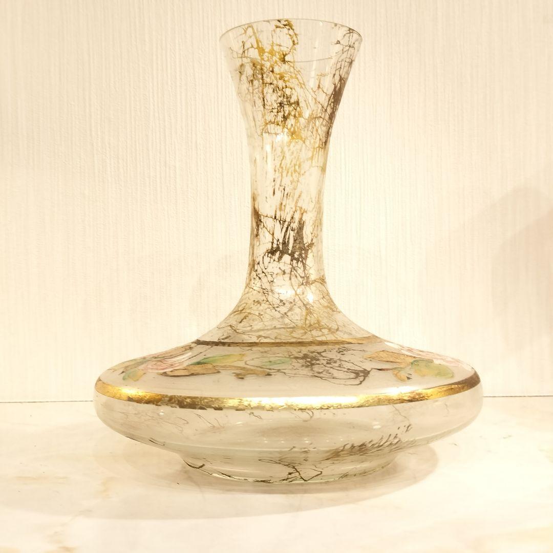 ヴィンテージ ハンドペイント フラワーベース 花瓶