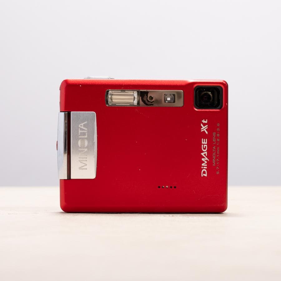 【スマホ転送OK】MINOLTA DIMAGE Xt レッド 動作確認済み