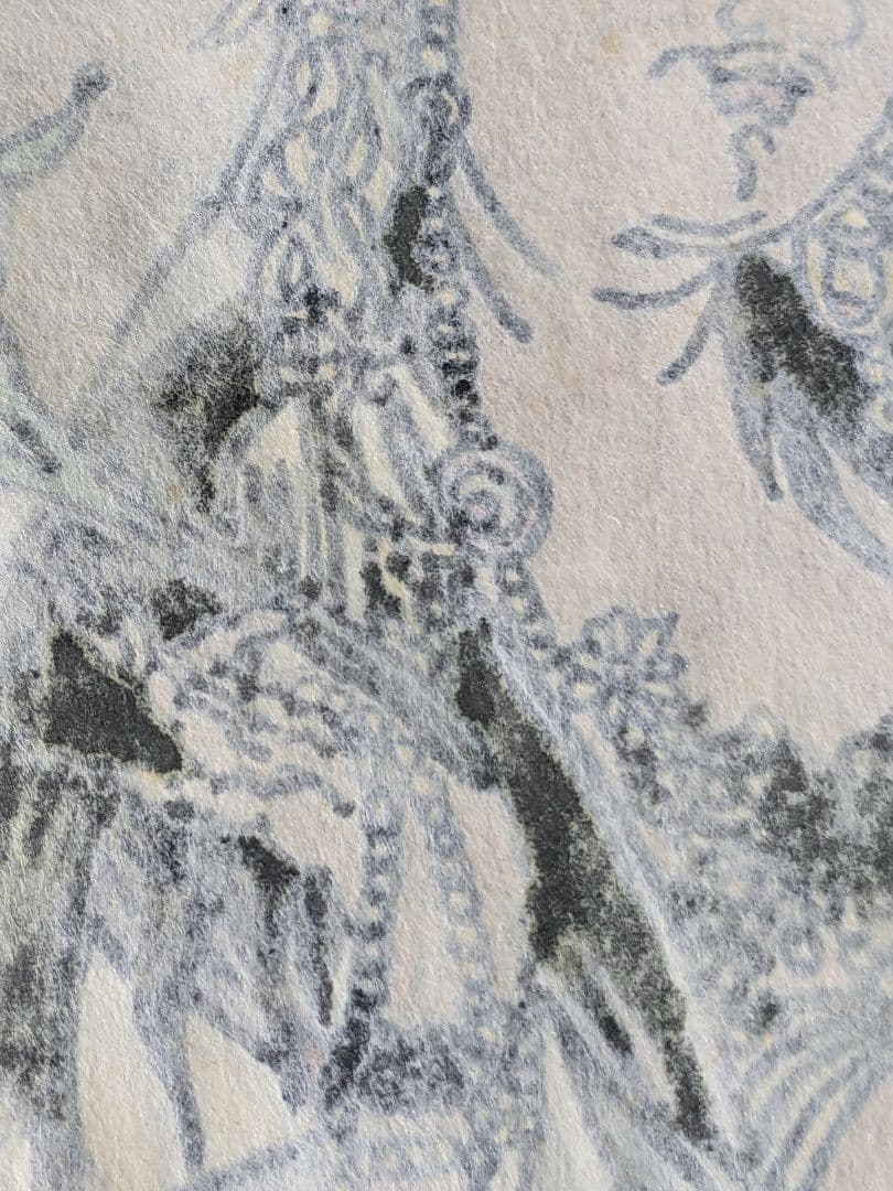 ♦仏画 雲上観音菩薩 書画 水墨画額入りコレクション 骨董品 アンティーク