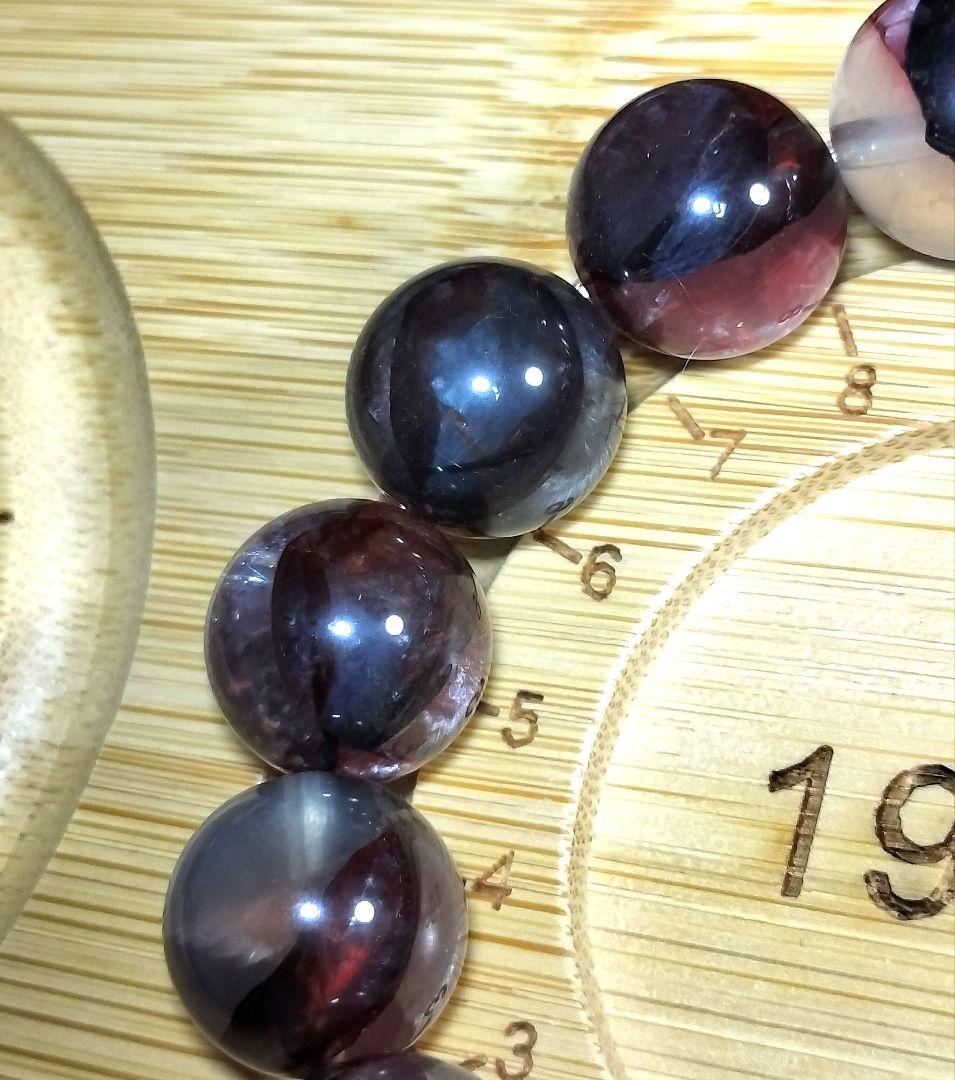 【個性派】リモナイトインクォーツ／大玉14.2mmブレスレット