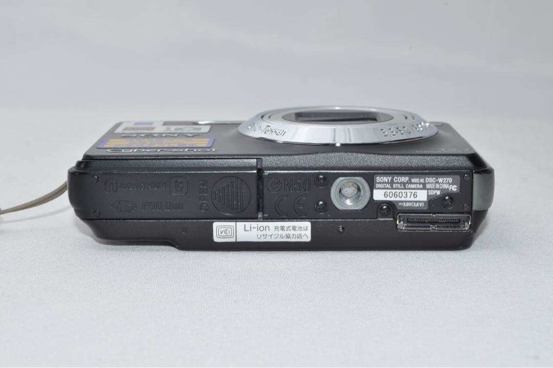 【動作OK】 SONY ソニー W-270 コンパクト デジタル カメラ