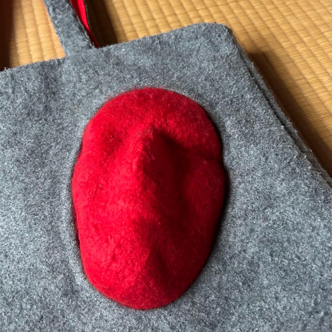 hokuro たかしくん　トートバッグ　フェルト