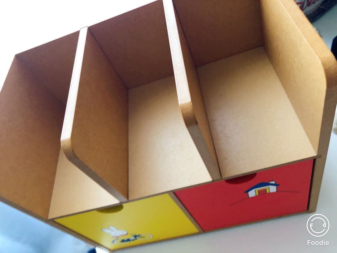 ミッフィー　木製　本棚　小物入れ　収納BOX