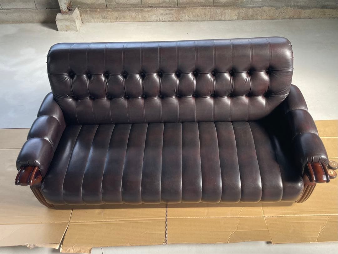 【希少】カリモク オールドカリモク 2,3人掛けソファ..レトロ/アンティーク