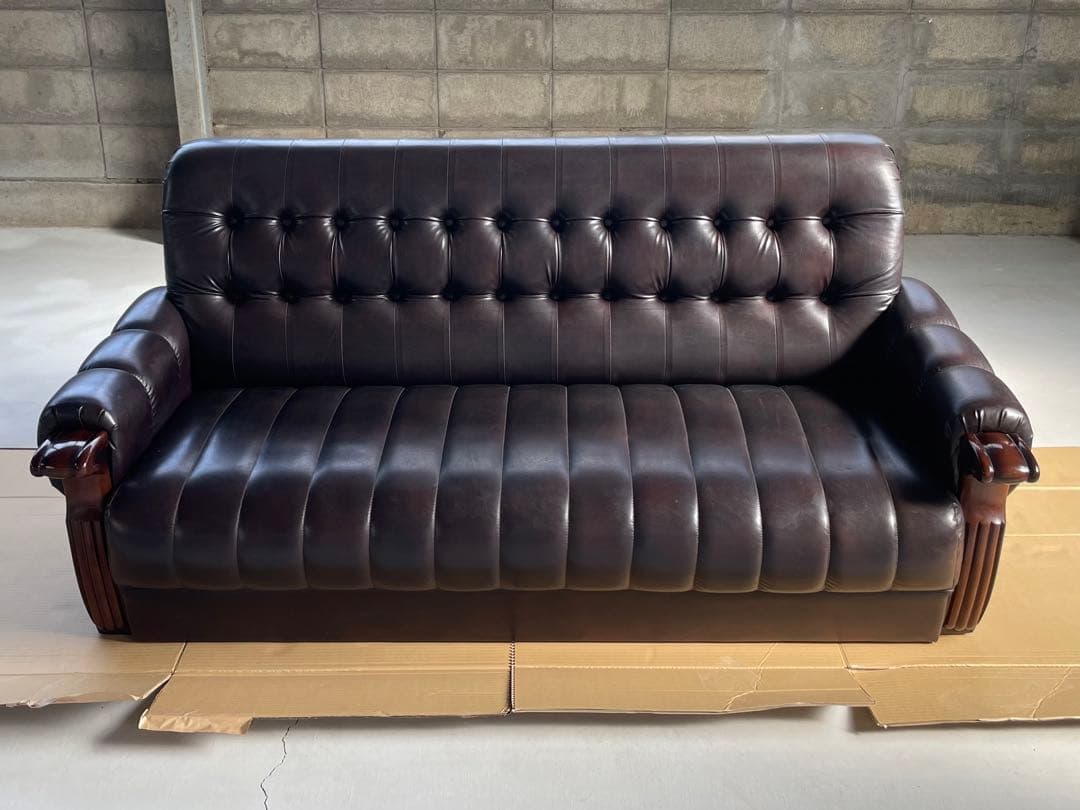 【希少】カリモク オールドカリモク 2,3人掛けソファ..レトロ/アンティーク