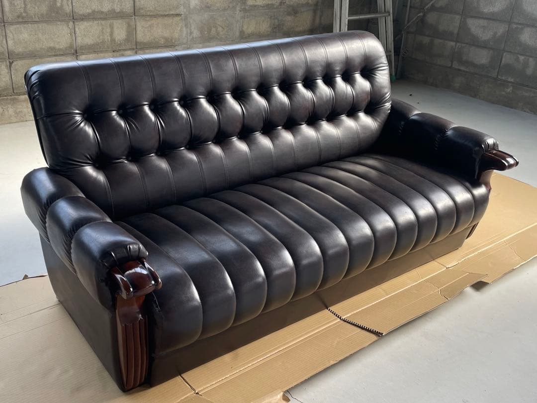 【希少】カリモク オールドカリモク 2,3人掛けソファ..レトロ/アンティーク