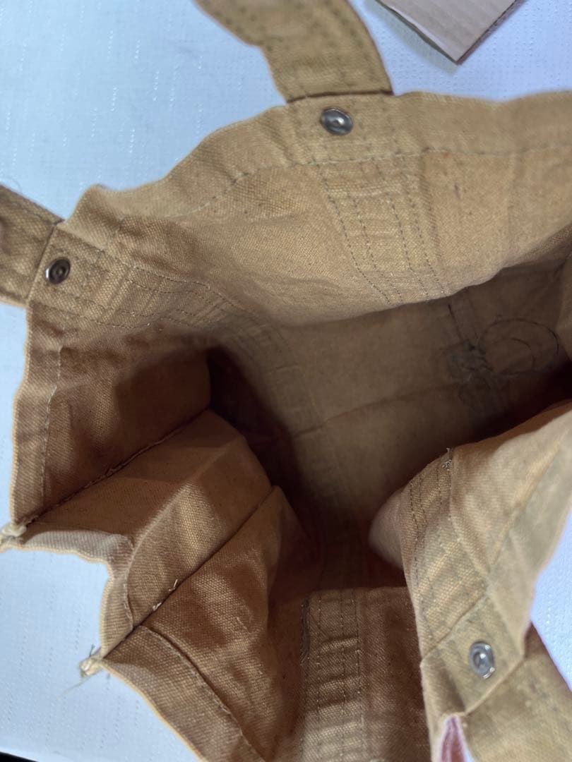 50s 60s USA製 ヴィンテージ キャンバストートバック 手打ちリベット