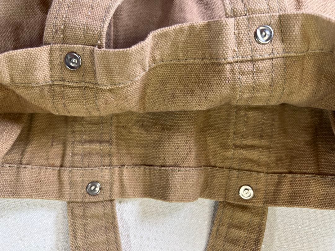 50s 60s USA製 ヴィンテージ キャンバストートバック 手打ちリベット