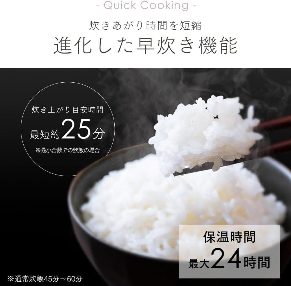 アイリスオーヤマ 炊飯器 5.5合 極厚火釜 IH式 RC-ISA50AZ-HA