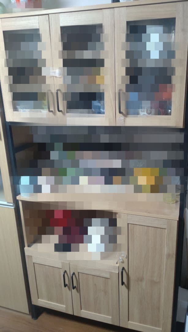 ヴィンテージ食器棚　ニトリ