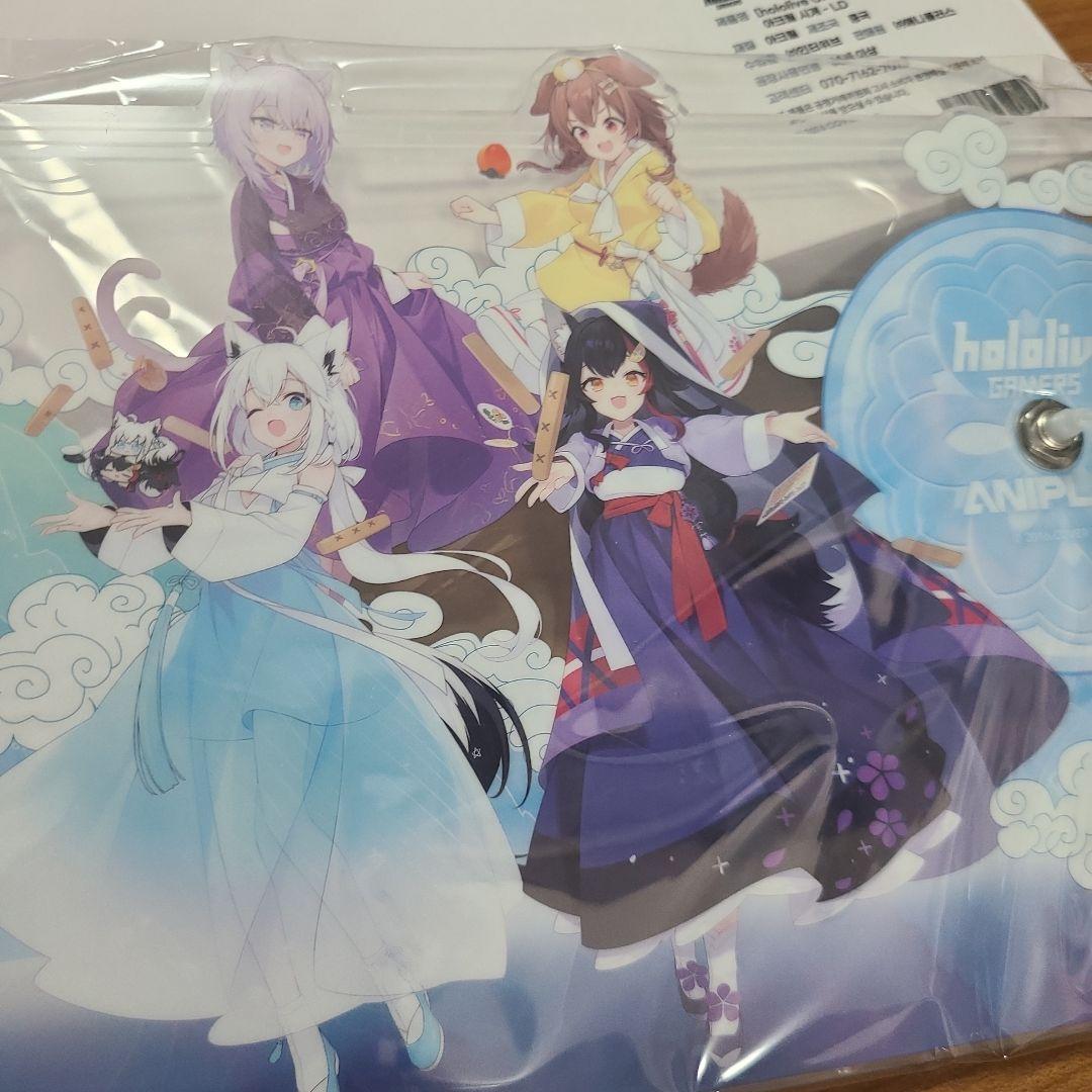 韓国 フブキ ミオ ホロライブ 韓国限定 アクリルクロック 時計 おかゆ ころね
