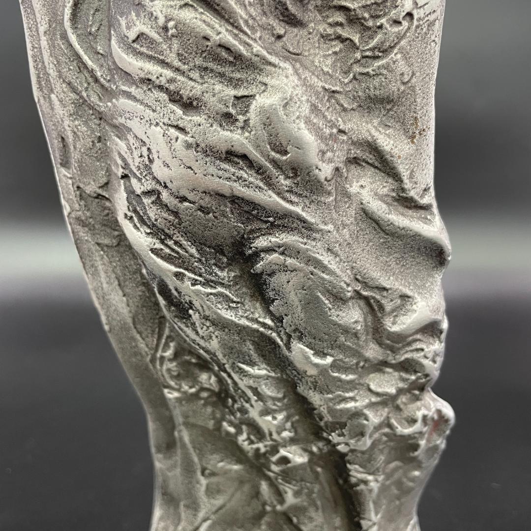 銘有 田島義朗 アルミ鋳物製 造形彫刻 現代彫刻 高さ32.5cm R8SB20