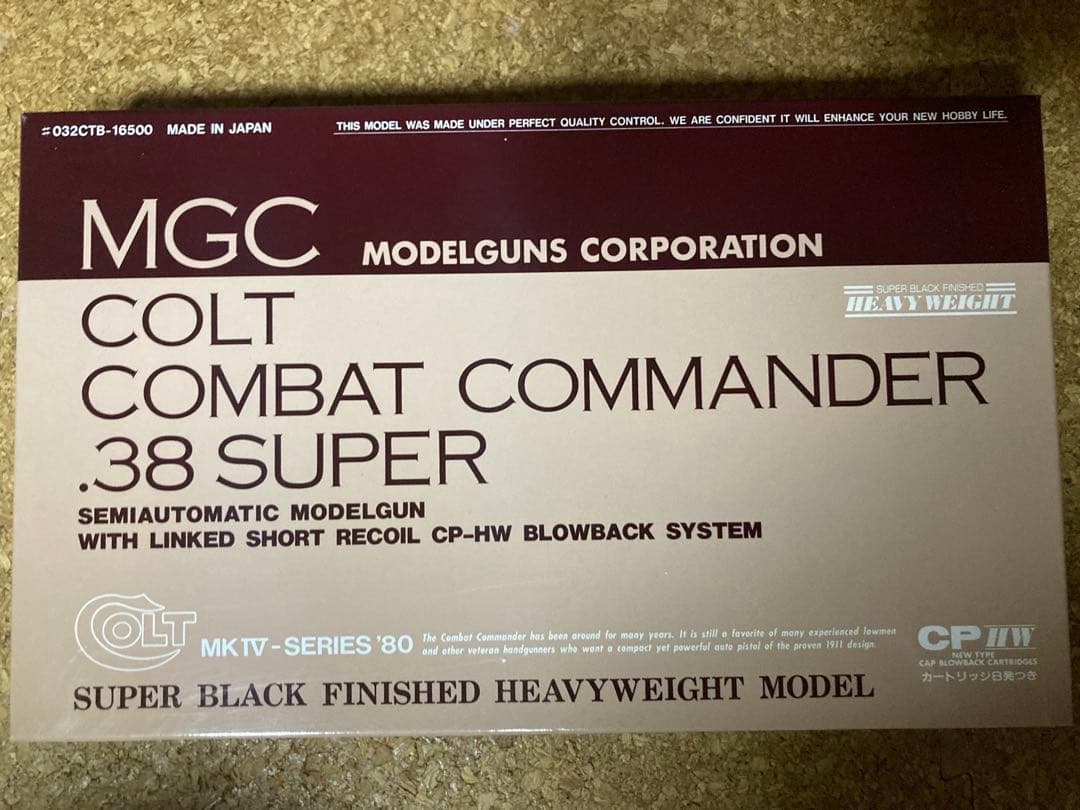 MGC コルト コンバットコマンダー .38 SUPER　モデルガン　箱付　美品