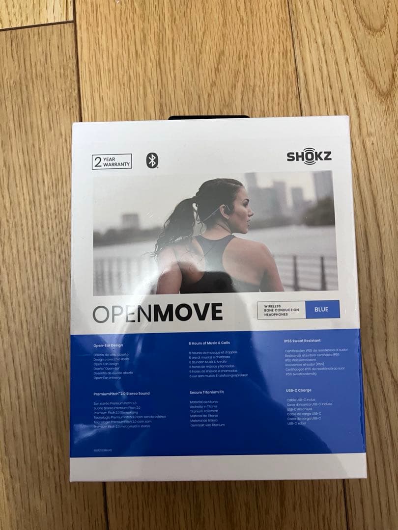 SHOKZ OPENMOVE 骨伝導イヤホン ブルー