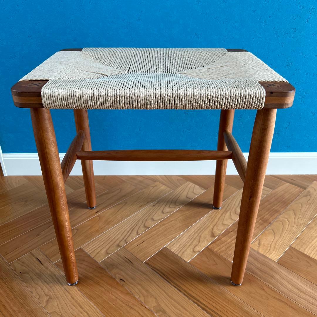 BEAMS JAPAN別注 ドモク堂スツール　チェリー材　美品　　　その①