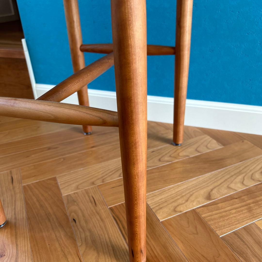 BEAMS JAPAN別注 ドモク堂スツール　チェリー材　美品　　　その①