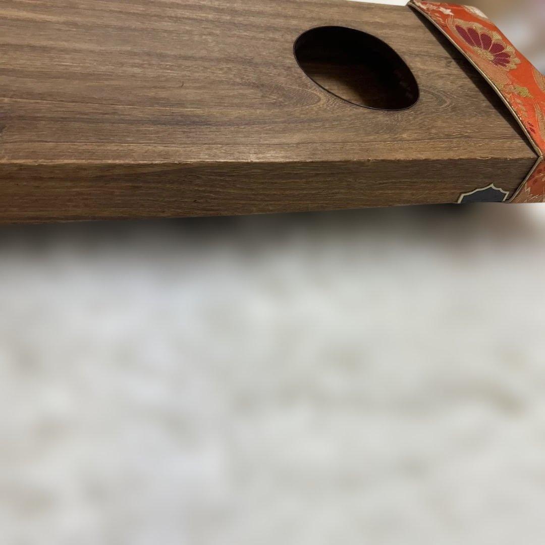 【美品】琴　和楽器　13弦　半上角　波甲　すだれ掘り