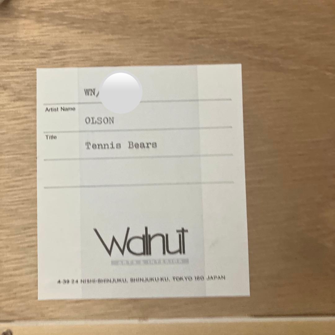 Dabid Olson オリジナルエッチング　テニスベア