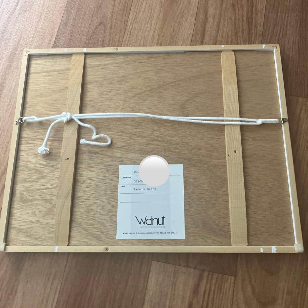 Dabid Olson オリジナルエッチング　テニスベア