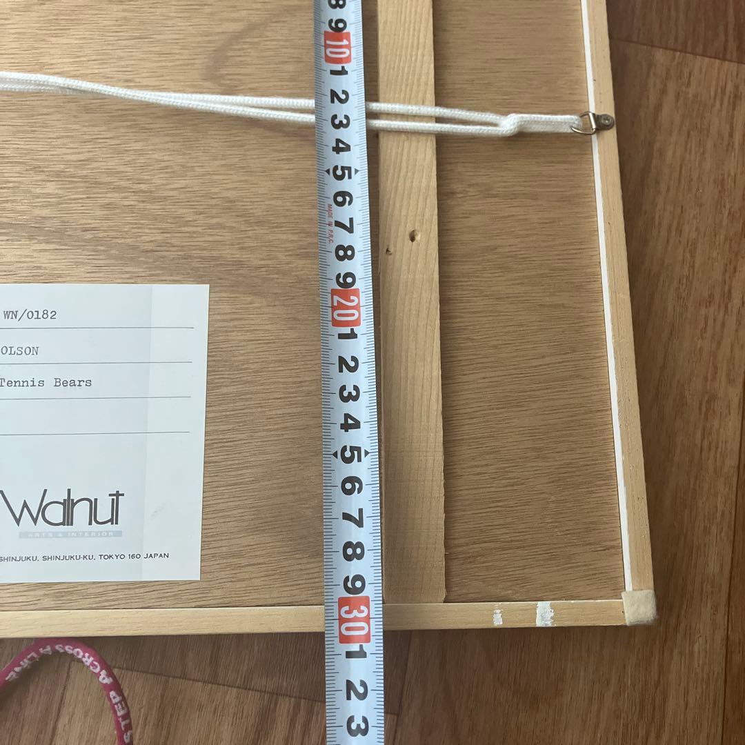 Dabid Olson オリジナルエッチング　テニスベア